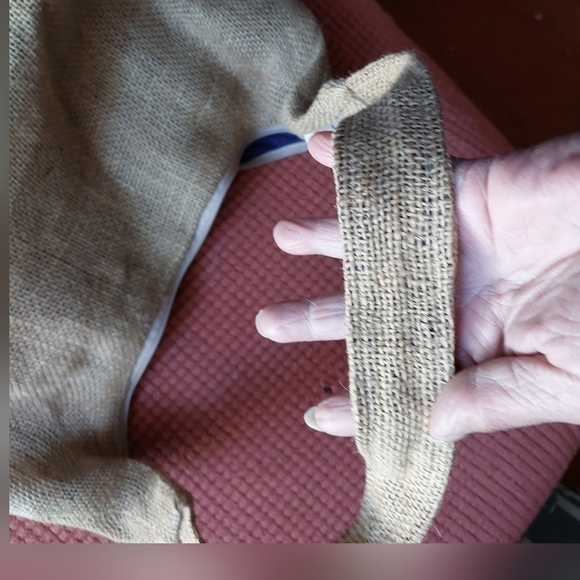 Vintage "Original by Fifie" Burlap Sack Hobo Tote Bag - Picture 5 of 12